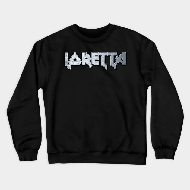 Heavy metal Loretta Crewneck Sweatshirt by KubikoBakhar